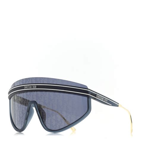 Christian Dior Oblique Mask Diorclub M2u Sunglasses Translucent Blue 1088363 Fashionphile