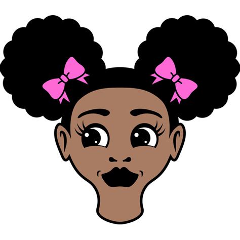 Bandana Girl Svg Peekaboo Girl Svg Afro Puff Svg Summer G Inspire Uplift