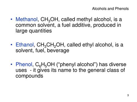 Ppt Ch 17 Alcohols And Phenols Powerpoint Presentation Free