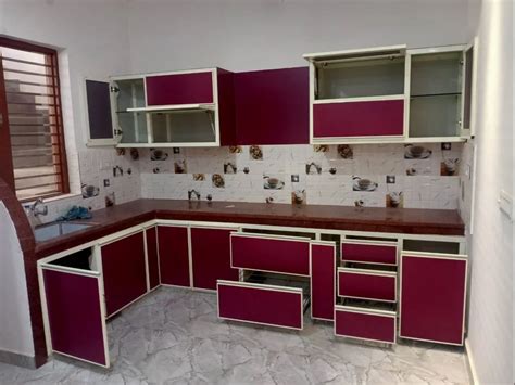 Modern Wooden L Shape Plywood Modular Kitchen At Rs Sq Ft In