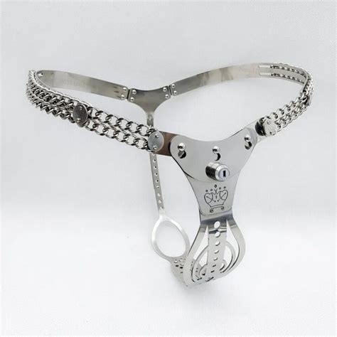 Stainless Steel Female Chastity Belt Devices Hollow Pants Bdsm Sex