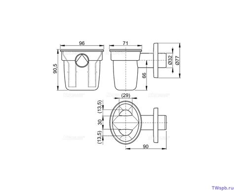 AKS1 Alcaplast Сифон для кондиционера — T-WAY