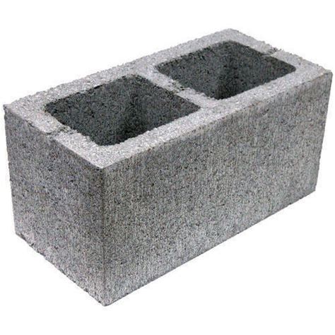 Grey X Inches Mm Thick Rectangular Cement Concrete Hollow Block