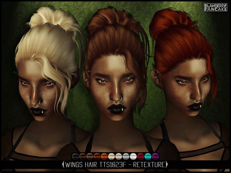 Blahberry Pancakes Blahberrypancake Wings Hair Tts1023 F Retexture