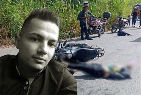 Joven de 26 años falleció por fuerte choque de su moto contra un