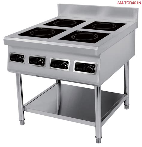 Heavy Duty High Thermal Efficiency Kitchen Equipment Four Burners