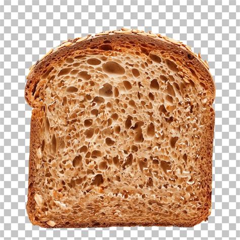 Premium Psd A Slice Of Bread With Seeds On It