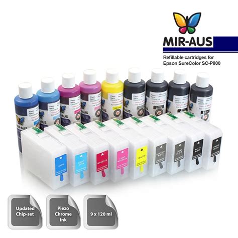 Refillable Cartridges For Epson Surecolor Sc P