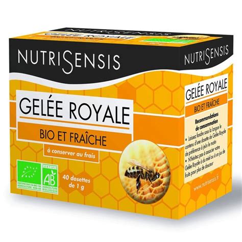 Gelée royale fraîche bio 40 dosettes Nature Découvertes