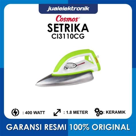 promo cosmos cicg setrika  watt tapak lapis keramik green