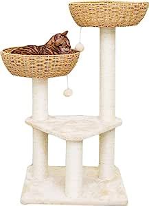 Amazon Cat Tree For Large Cats Heavy Duty Rattan Woven Cat Tree