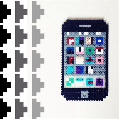 Iphone Hama Perler Beads By Sara Seir Pyssel Iphone Telefon