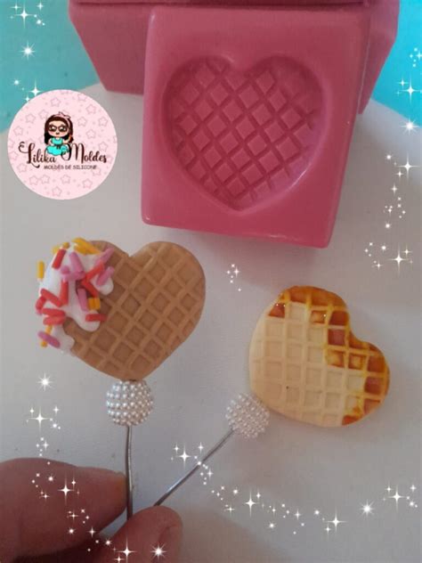 Molde Biscoito Cora O Waffles Lilika Moldes De Silicone