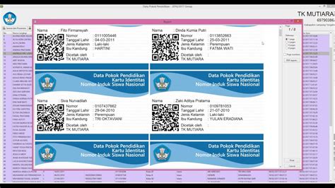 Aplikasi Cetak Kartu Nisn Dengan Barcode Terbaru Berbagi Otosection