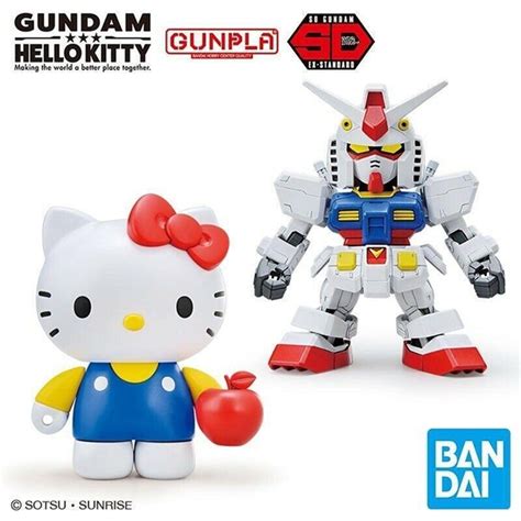 萬代 凱蒂貓 Hello Kitty Rx 78 2 鋼彈 Sd Ex Standard 動漫角色 Yahoo奇摩購物中心