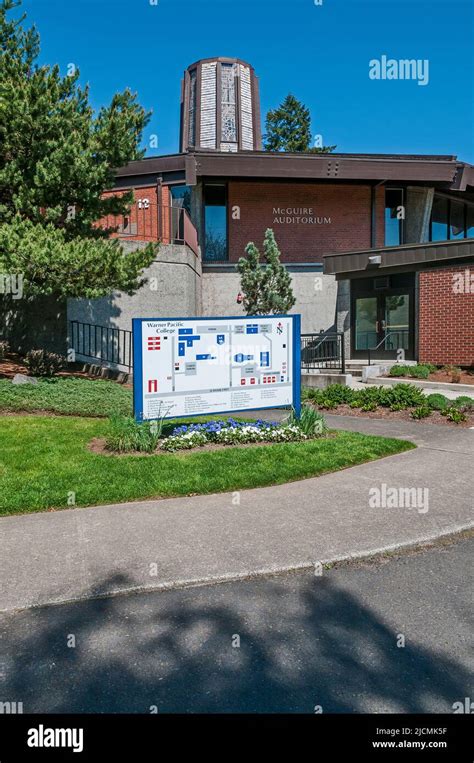 Sign With Legend At Warner Pacific University Campus In Portland