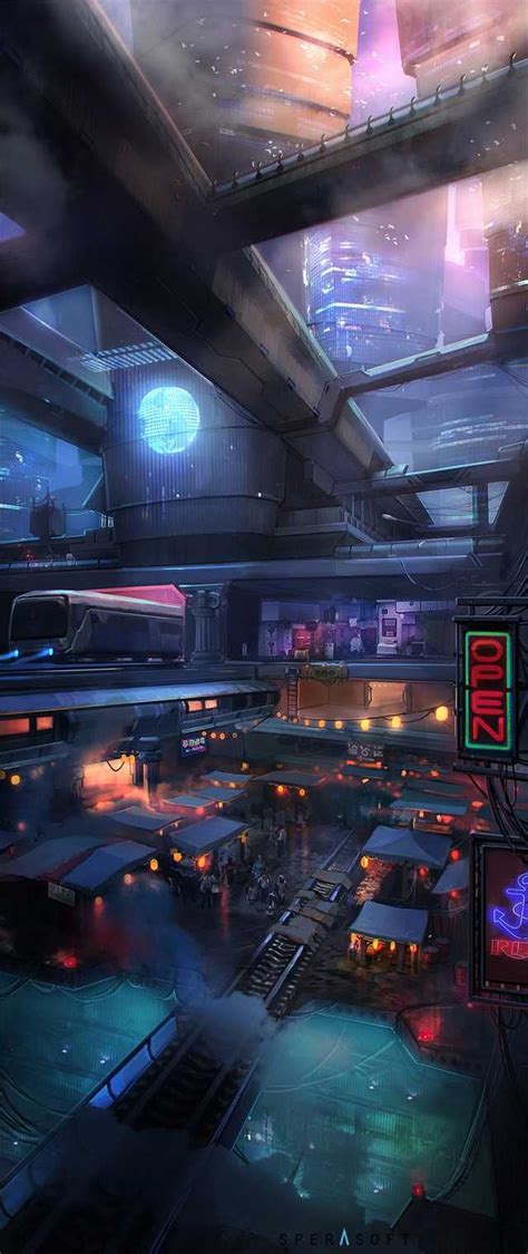 Cyberpunk Sci Fi Space New Year Dump In 2020 Cyberpunk City Futuristic Art Cyberpunk Art