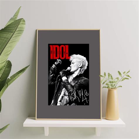 Billy Idol 2023 Live Tour Poster Set, Billy Idol Fan Poster Set, Billy ...