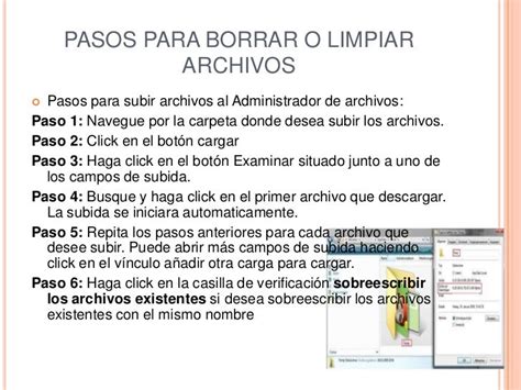 borrar archivos