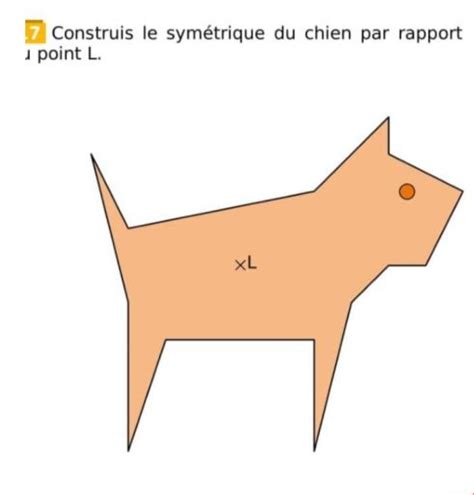 Construire Le Sym Trique Du Chien Par Rapport Au Point L Svp Aider Moi