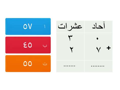 جمع عددين مكون كل منهما من رقمين إعداد أ زليخة سند Quiz