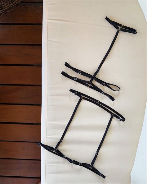 Harness Set Black Harness Lingerie Harness Bra Cage Bra Inspire Uplift