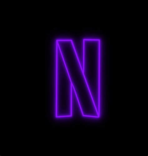 Neon netflix logo - psetp