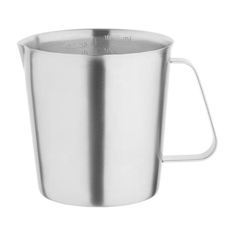 Vogue Stainless Steel Measuring Jug 1ltr Camfield Supplies