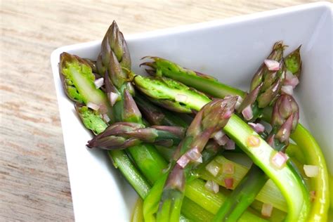 Lime Shallot Purple Asparagus Recipe Cooking On The Weekends