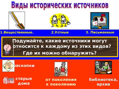 Исторические источники.