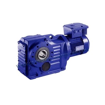 S87 S97 Vertical Helical Worm Gear Motor Reducer With Hollow Shaft