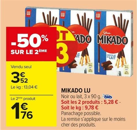 Promo Lu Mikado Chez Carrefour Market