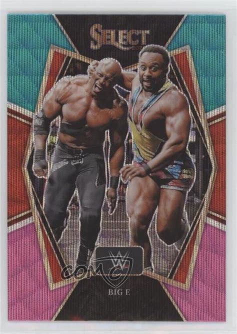 Panini Select Wwe Premier Level Tri Color Prizm Big E For