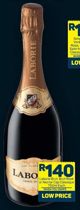 Laborie Brut Brut Ros Or Nectar Cap Classique Ml Offer At Pick N Pay