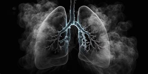 Premium Photo Unhealthy Lungs Full Of Smoke Lung Cancer Concept