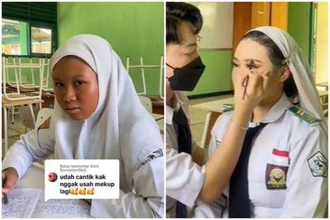 Cewek Berkulit Sawo Matang Dirias Dengan Korean Makeup Look Foto