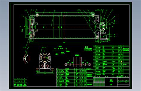 起重机焊接卷筒，直径800autocad 2004模型图纸下载 懒石网