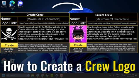 How To Create A Crew Logo In Blox Fruits Get Decal Link Youtube