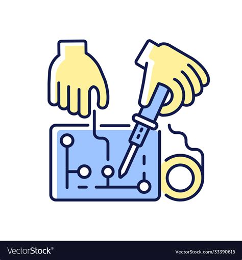 hobby electronics rgb color icon royalty  vector image