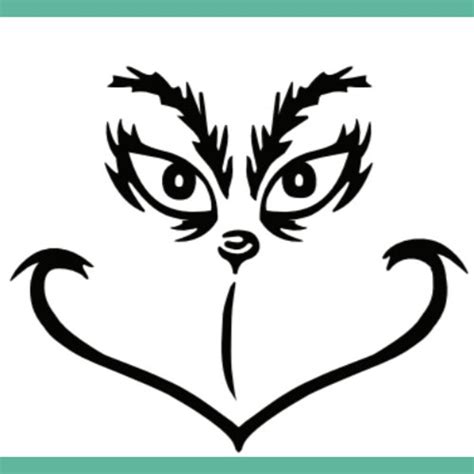 Grinch Face Svg Png Cricut Grinchy Face Svg Grinch Face Cut File