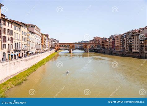 The Ponte Vecchio Is A Medieval On The Arno River Florence Italy