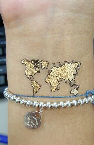 10 Creative World Map Tattoo Ideas for Travel Lovers