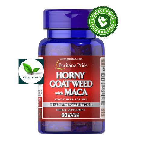 Puritan S Pride Horny Goat Weed With Maca Mg Mg Rapid