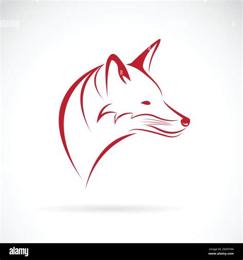 Image Vectorielle D Une T Te De Renard Sur Fond Blanc Illustration