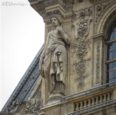 Lhs Caryatid Sculpture On Pavillon Mollien At The Louvre Page