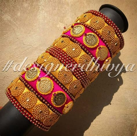 Pin By Radha On Bangles Thread Bangles Design Silk Thread Necklace