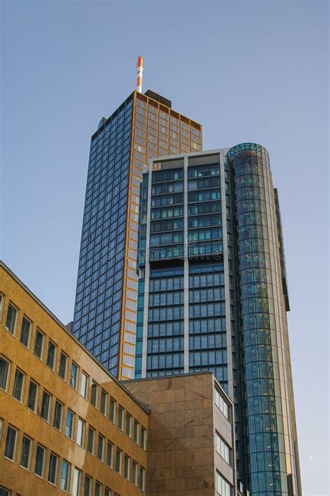 Historical Downtown And City Financial Center With High Skyscrapers In