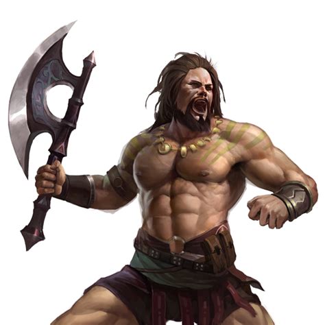 Siegelord Barbarian Axe Warrior Fantasy Warrior Warrior