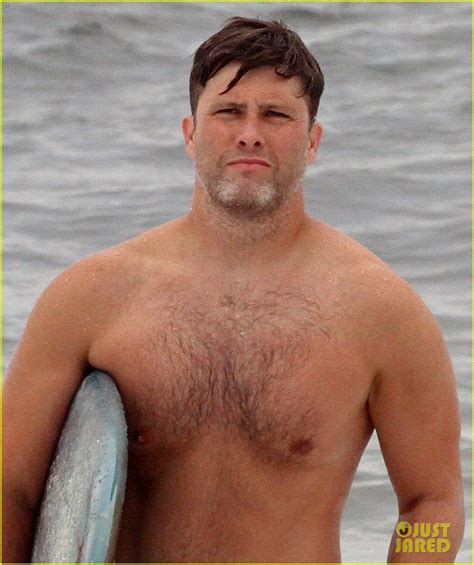 Snl S Colin Jost Goes Shirtless While Surfing In The Hamptons Photo