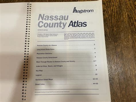 Hagstrom Nassau County New York Ny Atlas Map 1983 Vintage Ebay